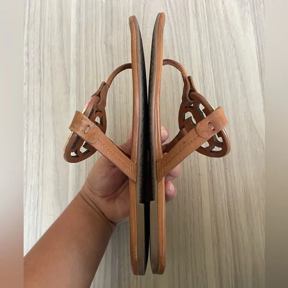 Tory Burch Tan Leather Sandals - Picture 6 of 12